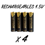4 piles rechargeables Li-ION 1.5 V AA