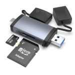 KERPIX - Lecteur de cartes 2 en 1 (SD & MicroSD) USB-A / USB-C