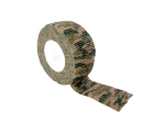 TRAGOPAN - Cinta autoadhesiva y reposicionable - camuflaje de pradera (4,5 m x 2,5 cm)