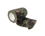 TRAGOPAN - Cinta de velcro reposicionable - camuflaje caqui (4,5 m x 7,5 cm)