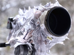 TRAGOPAN - Funda Camo 3D para teleobjetivos PEQUEÑOS y MEDIANOS - NIEVE